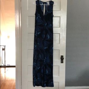 H&M One Piece Black and Blue Romper Size Small